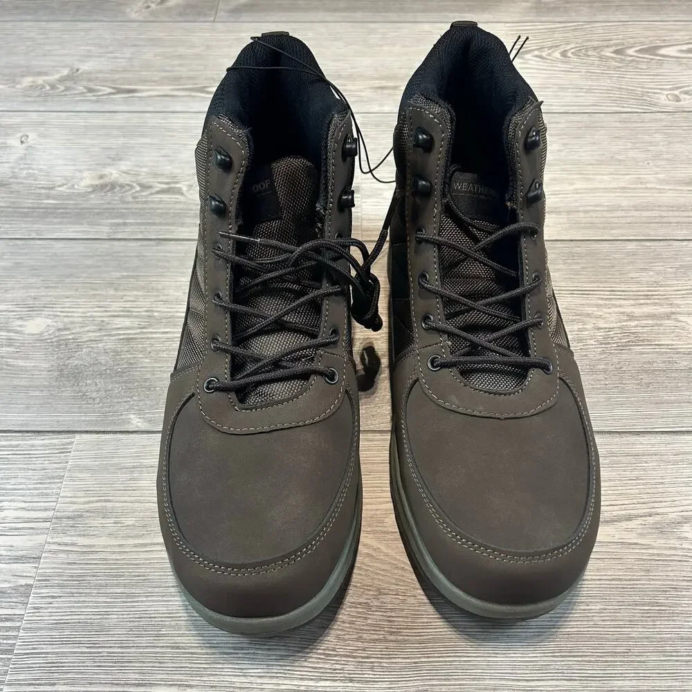 Weatherproof Stoll Cold Brown Boots Insulated Waterproof NIB Size 12